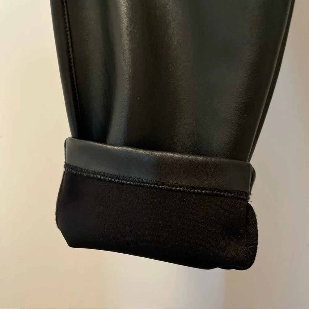 Avec Les Filles Faux Leather Pants in Black - Picture 5 of 11